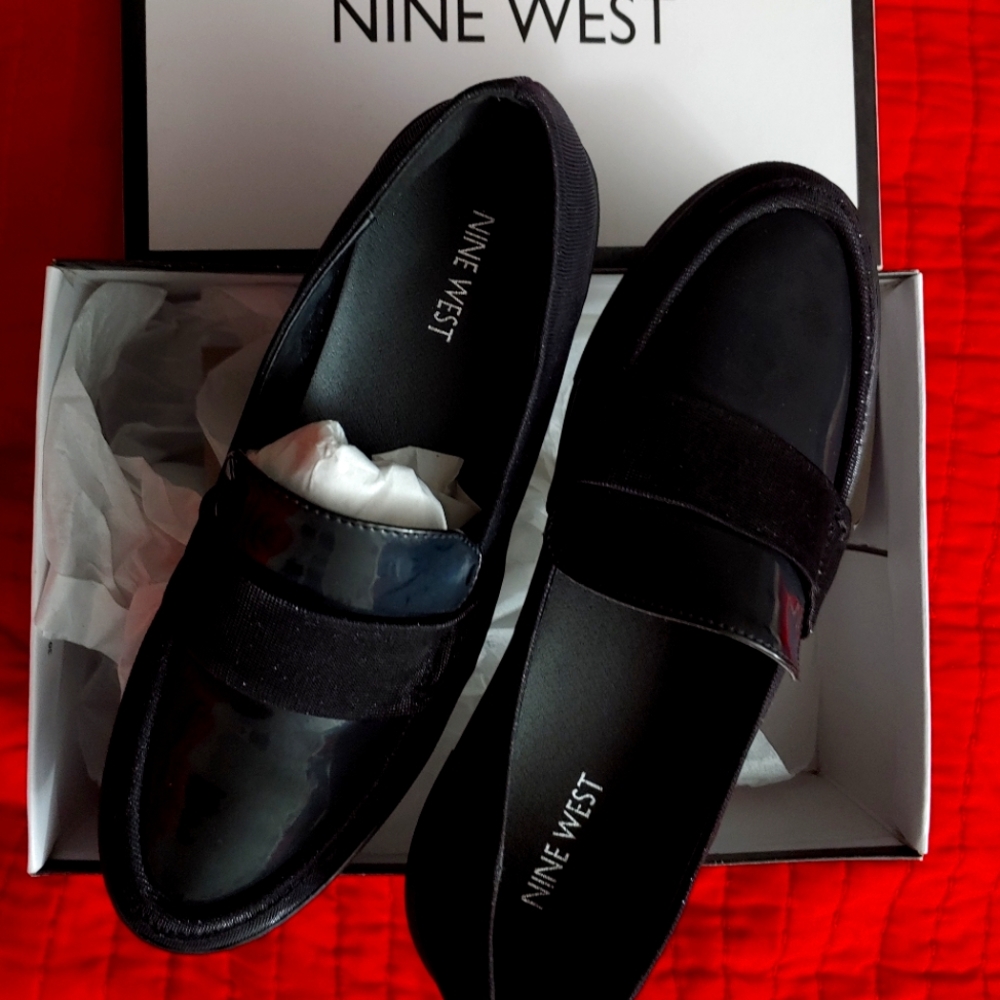 Black loafers